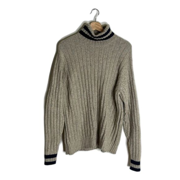 Vineyard vines lambswool cashmere pullover turtleneck knit sweater size large - Picture 1 of 9